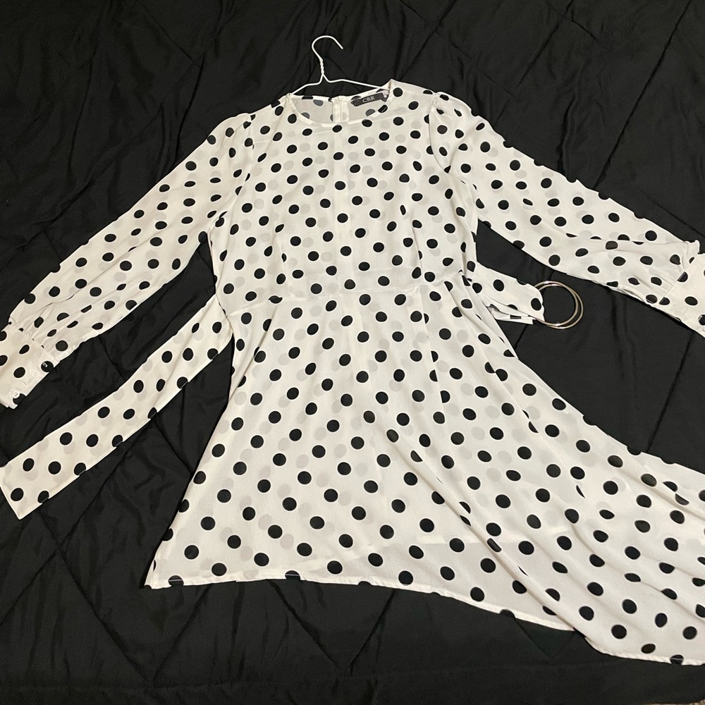 CBR dress size L white and black